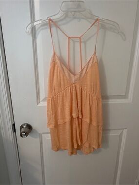 American Eagle Outfitters Peach Layered Strappy Cami